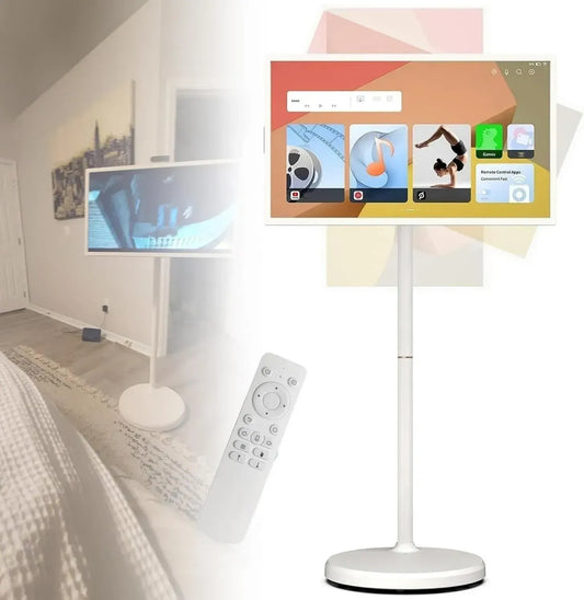 Écran Intelligente 21.5'' 1080p avec Pied Réglable, Mémoire 6+128G