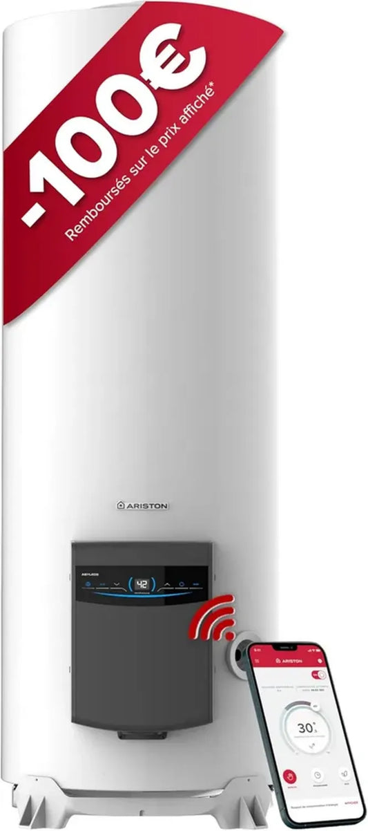 Chauffe-eau Électrique Ariston 300L WiFi, Technologie ACI, Autoportant, Performance Énergétique